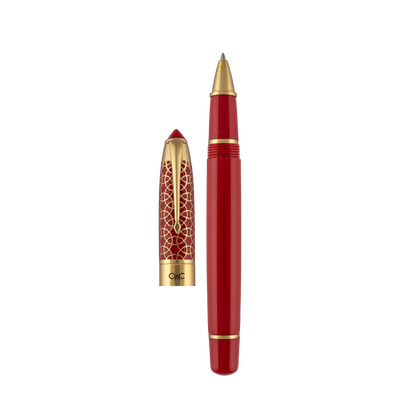 Epic Red Gold Roller Ball Pen
