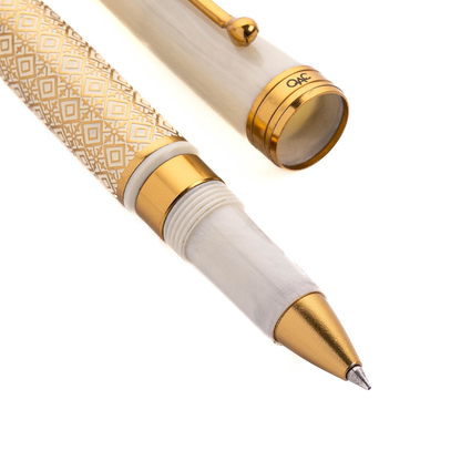 Royale Ivory Diamond Roller Ball Pen