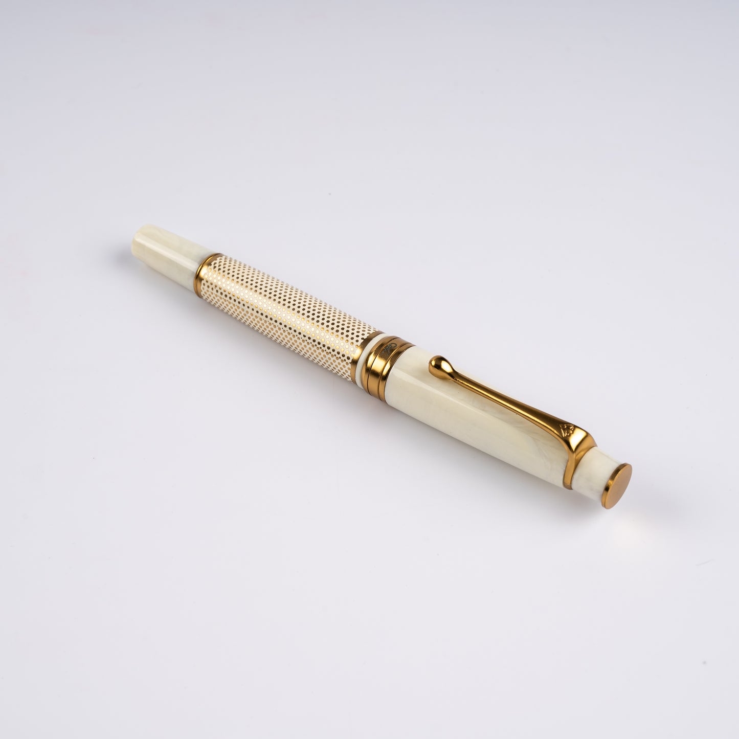 Royale Ivory Polka Dot Roller Ball Pen