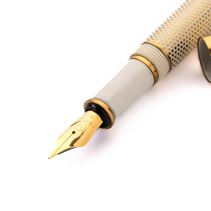 EPIC FOUNTAIN PEN - IVORY POLKA DOT