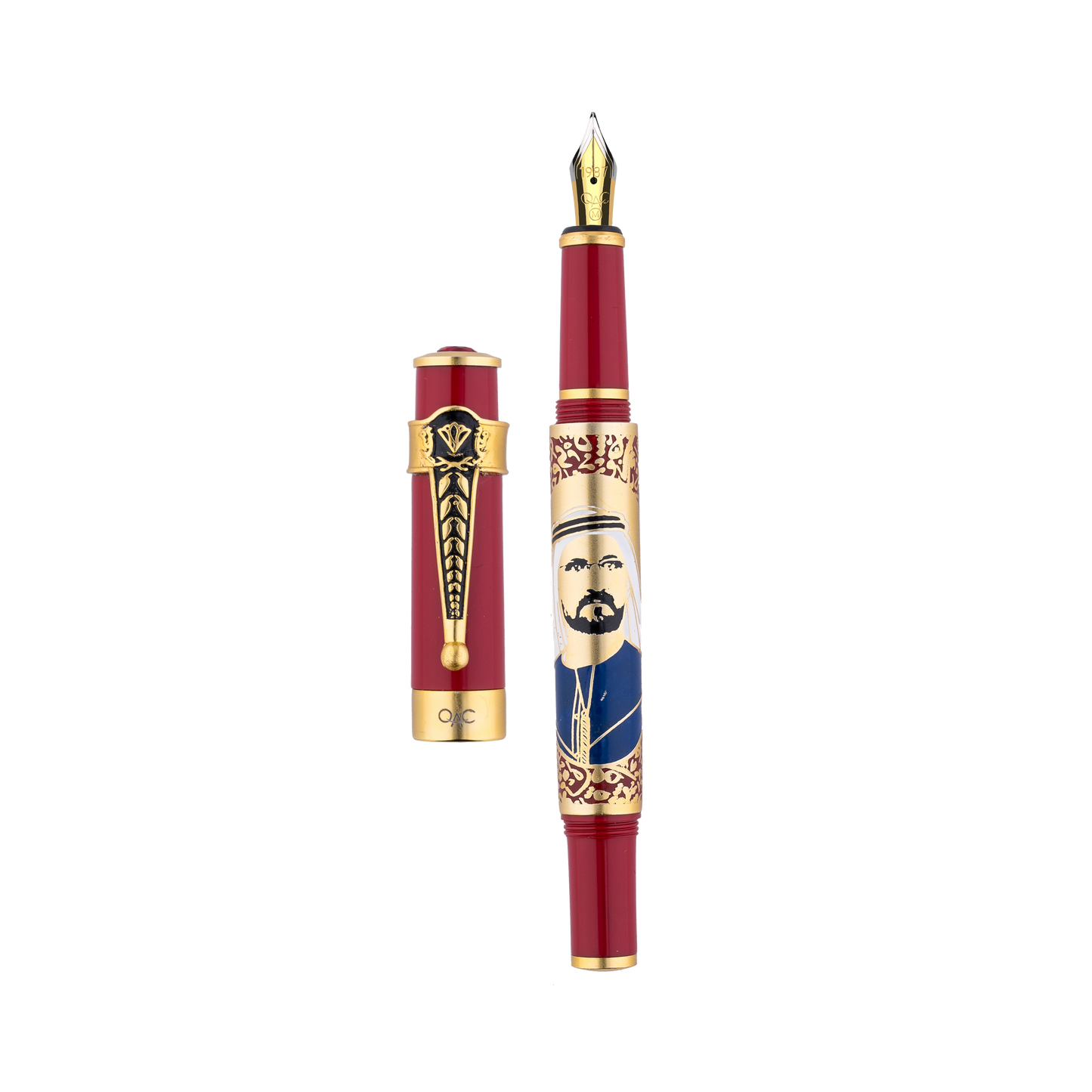Autograph Sheikh Mohammed Bin Rashid Al Maktoum Fountain Pen Red