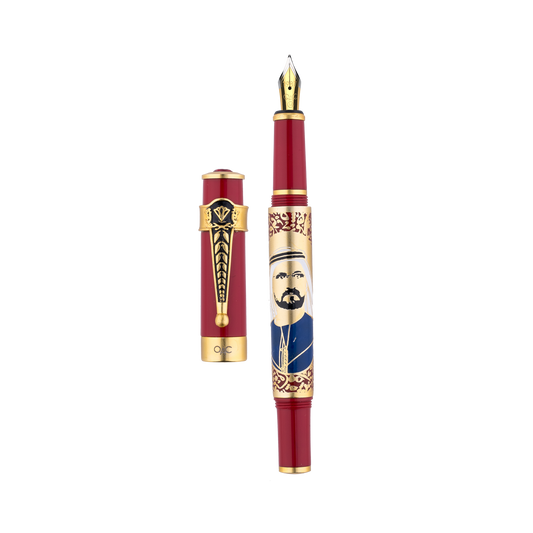 Autograph Sheikh Mohammed Bin Rashid Al Maktoum Fountain Pen Red