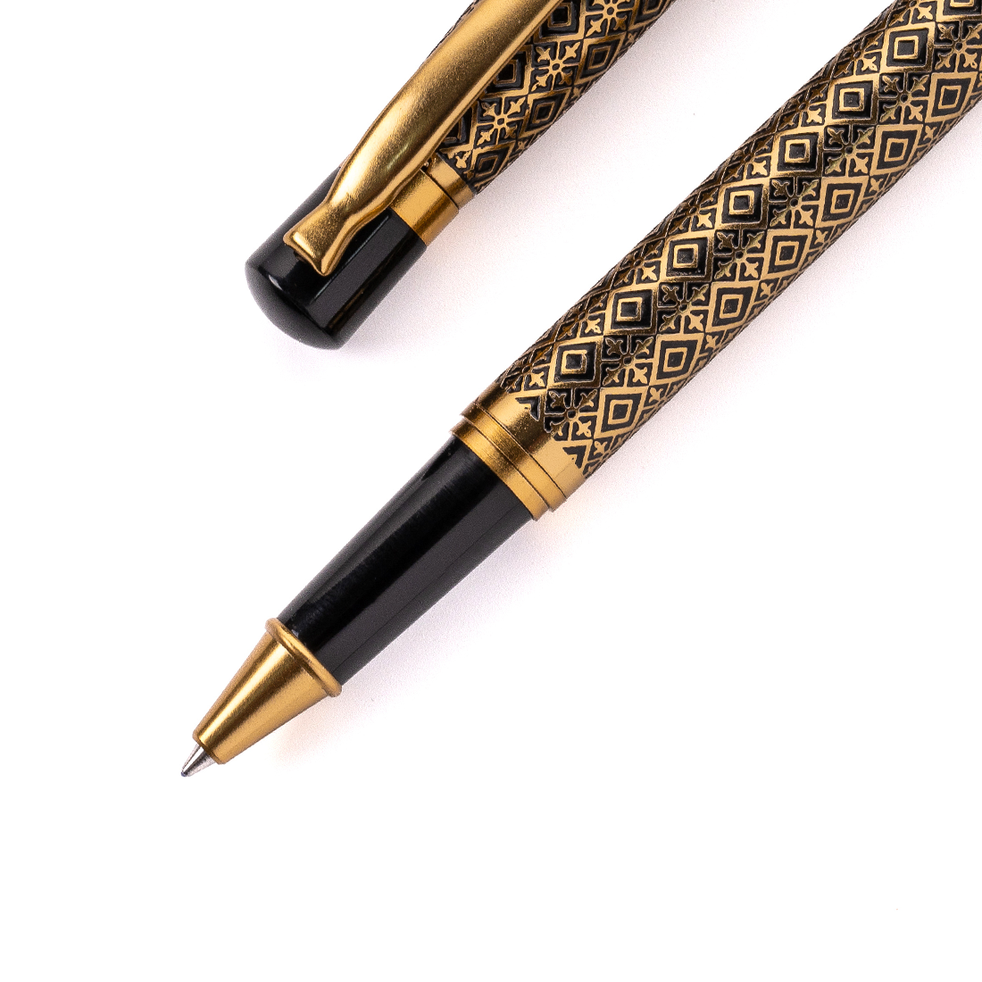 Tulip Ebony Diamond Roller Ball Pen