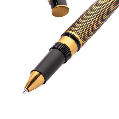 Royale Ebony Polka Dot Roller Ball Pen
