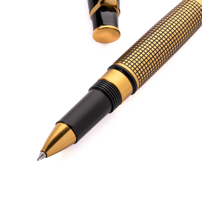 Royale Ebony X Hatch Roller Ball Pen