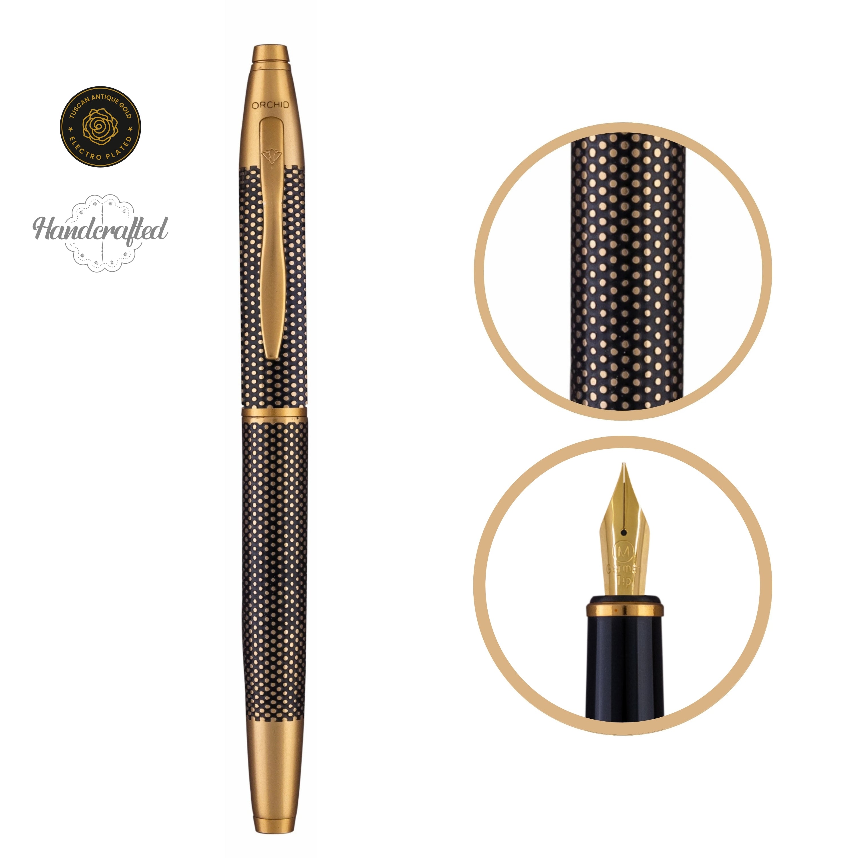 EFFEX FOUNTAIN PEN - EBONY POLKA DOT