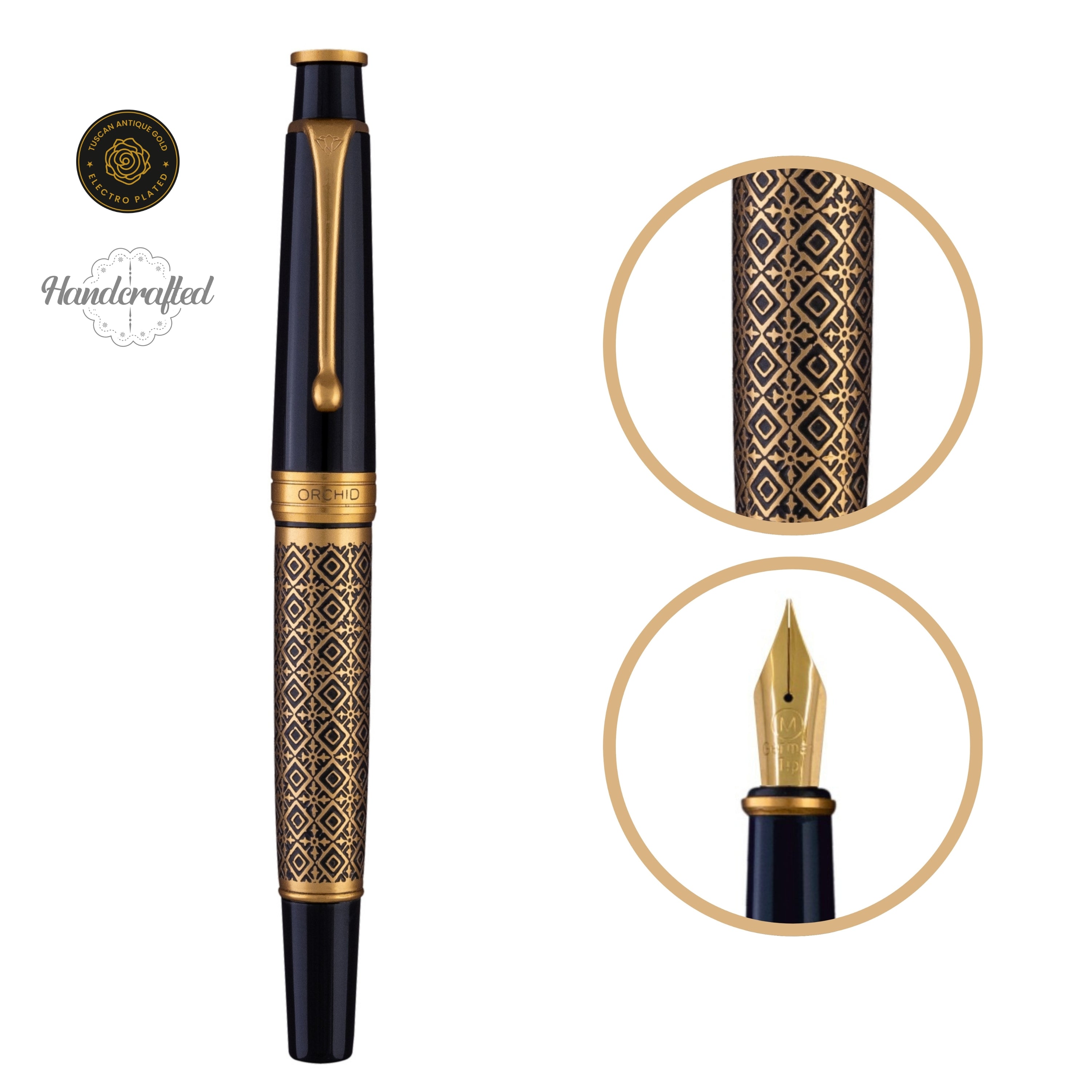 ROYALE FOUNTAIN PEN - EBONY DIAMOND