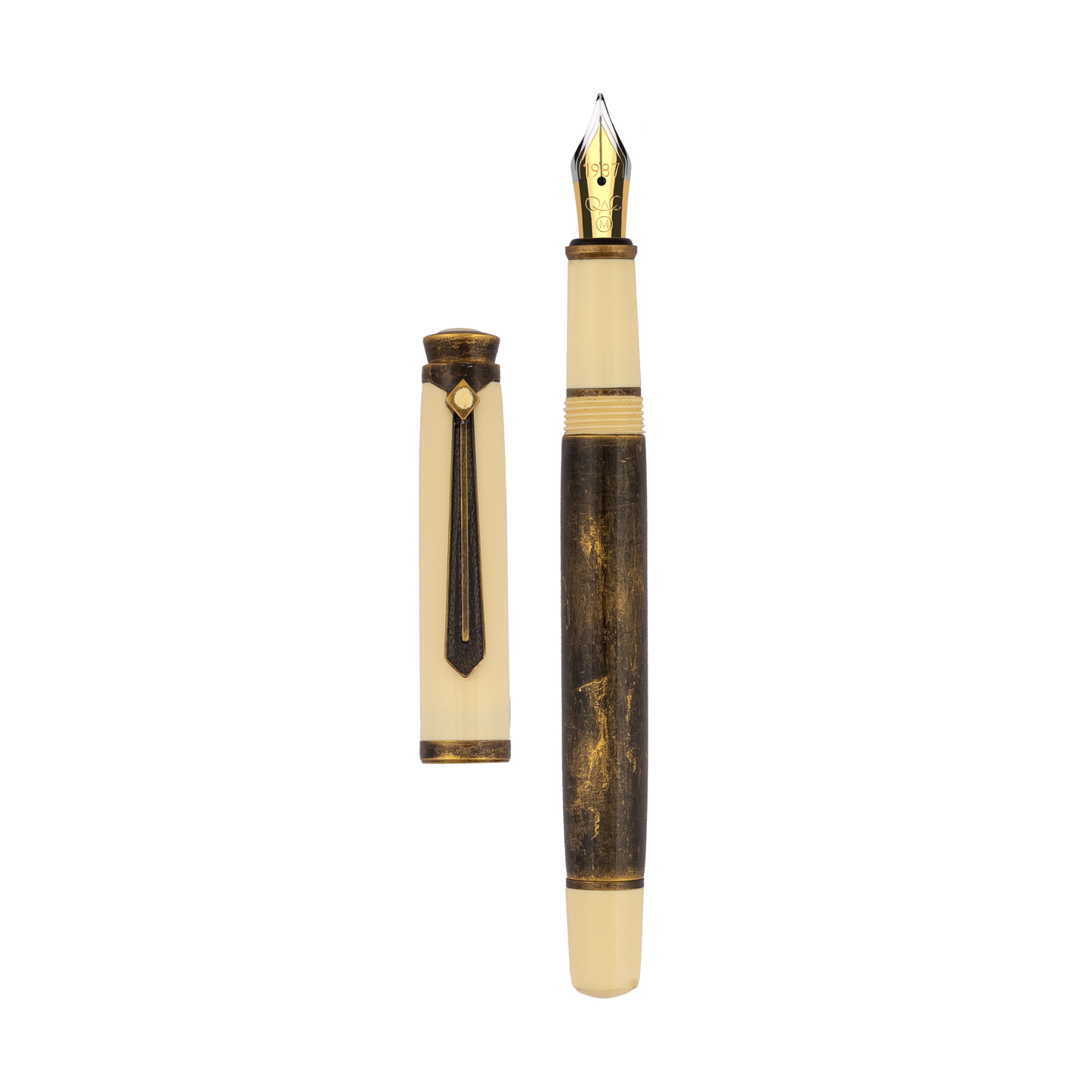 Dapper Tie Clip Roller ball pen Ivory