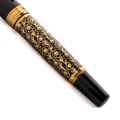 Royale Ebony Blossom Roller Ball Pen