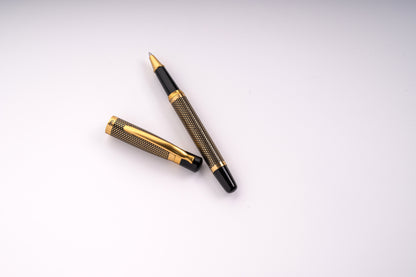 Tulip Ebony Polka Dot Roller Ball Pen