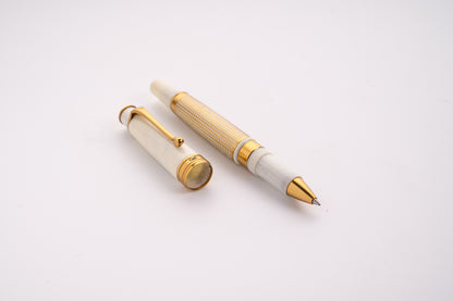 Royale Ivory X Hatch Roller Ball Pen