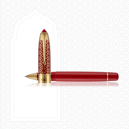 Epic Red Gold Roller Ball Pen
