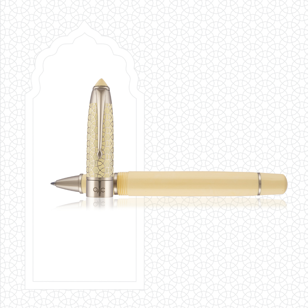 Epic Ivory Silver Roller Ball Pen