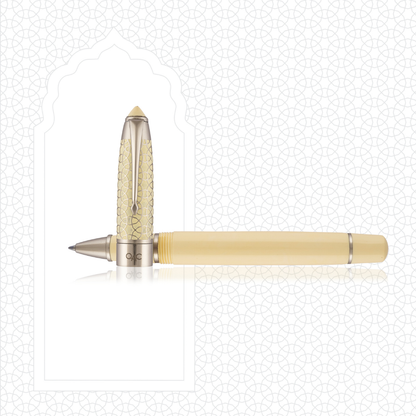 Epic Ivory Silver Roller Ball Pen