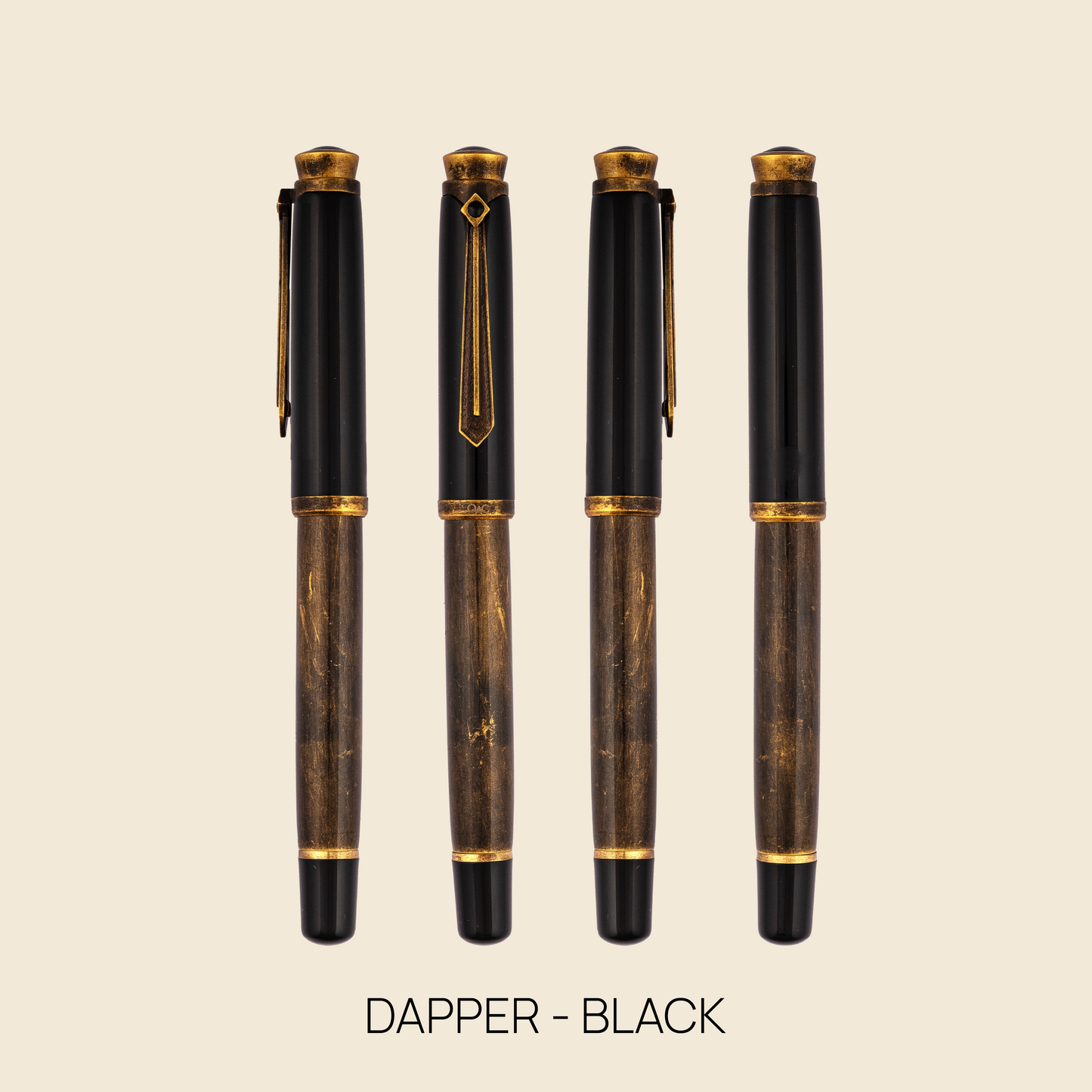 Dapper Tie Clip Fountain pen Black