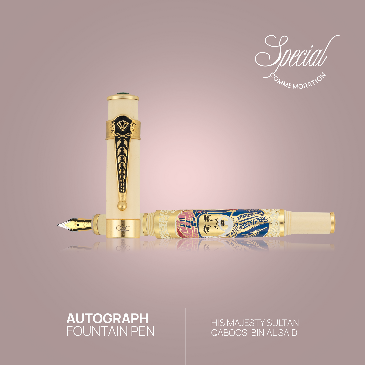 Autograph Majesty Sultan Qaboos Bin Al Said Fountain Pen