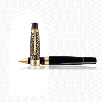 Royale Ebony Gold Roller Ball Pen
