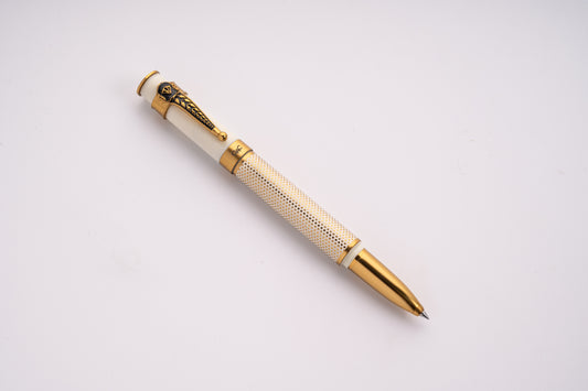 Autograph Ivory Polka Dot Roller Ball Pen