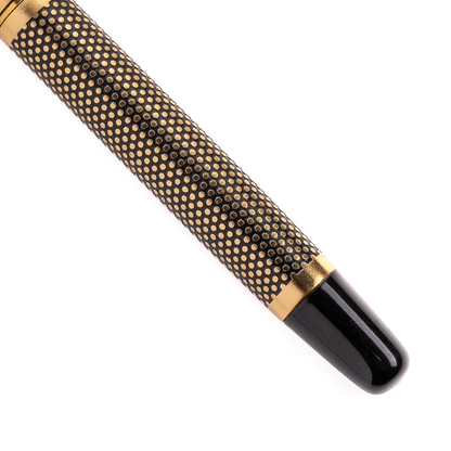 Tulip Ebony Polka Dot Roller Ball Pen
