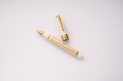 Epic Ivory Polka Dot Roller Ball Pen