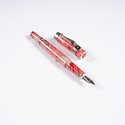 Autograph Rare Fountain Pen Red