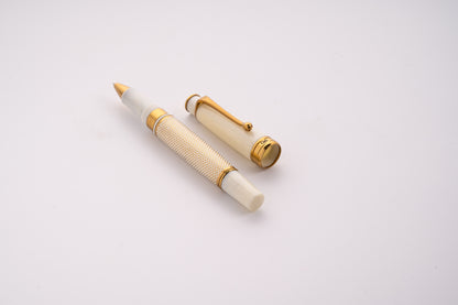 Royale Ivory Polka Dot Roller Ball Pen