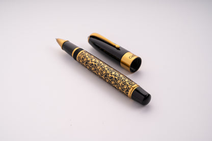 Epic Ebony Blossom Roller Ball Pen