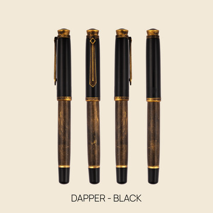 Dapper Tie Clip Roller ball pen Black