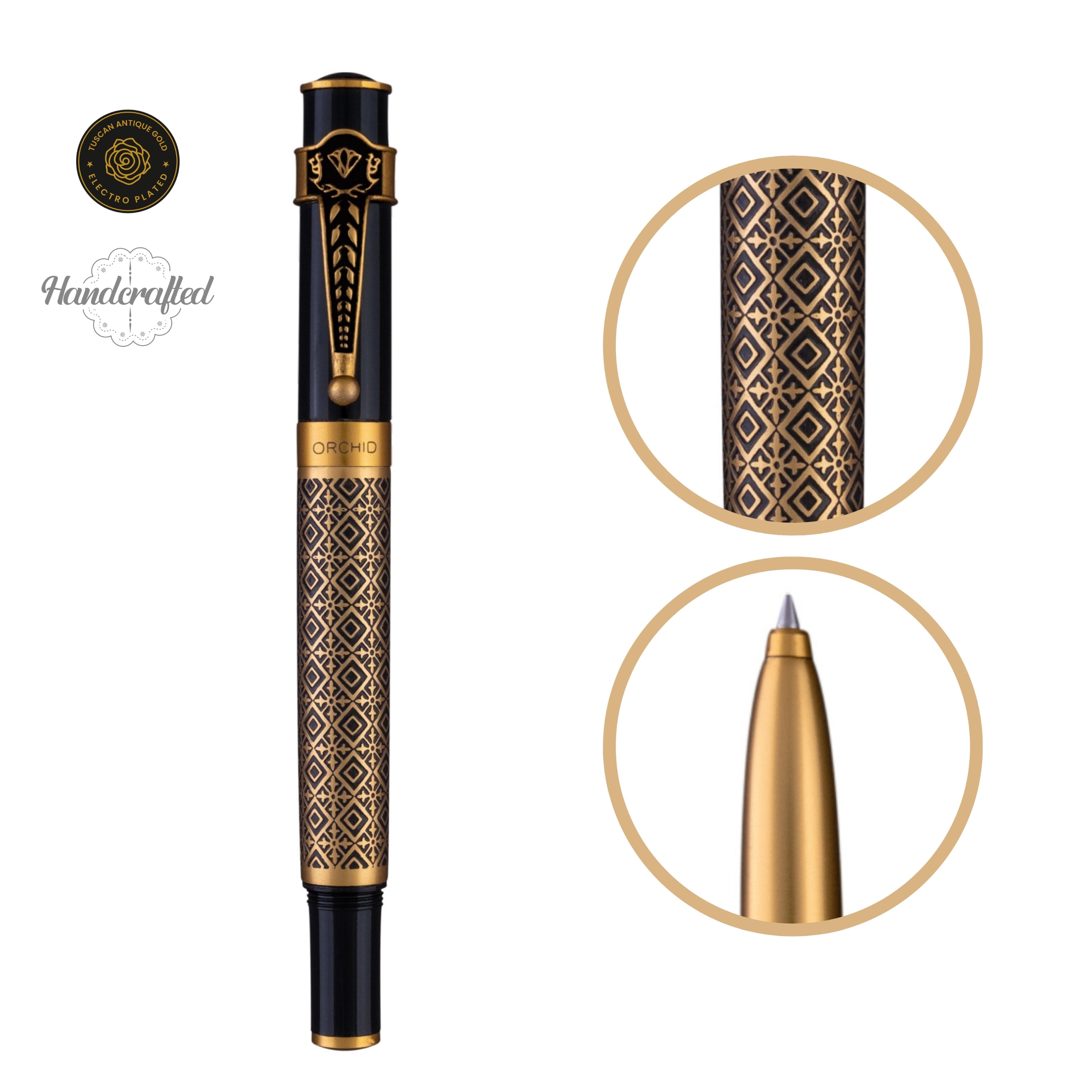 AUTOGRAPH ROLLER BALL PEN - EBONY DIAMOND