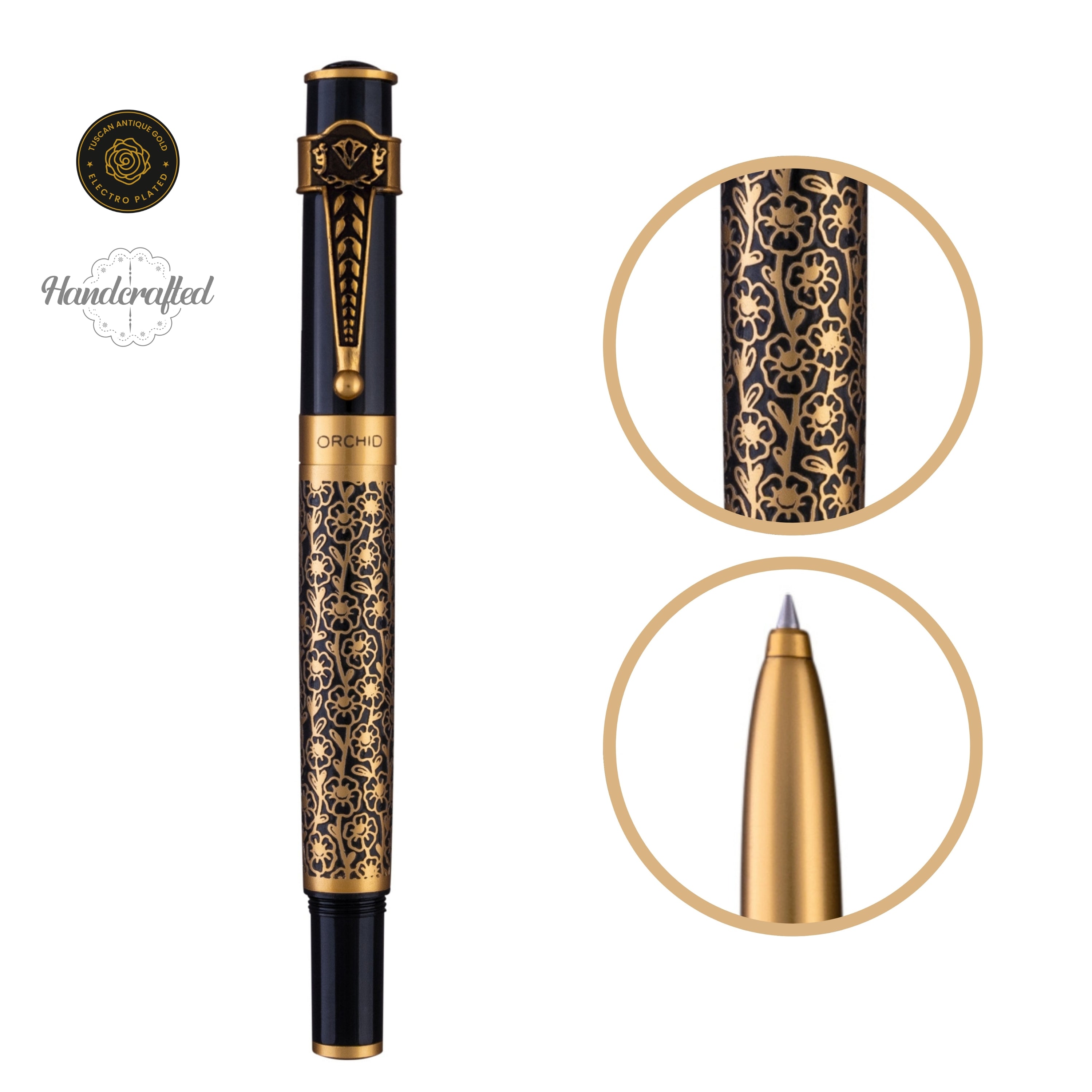 AUTOGRAPH ROLLER BALL PEN - EBONY BLOSSOM