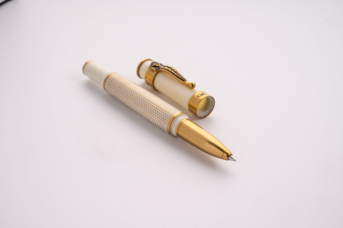 Autograph Ivory Polka Dot Roller Ball Pen