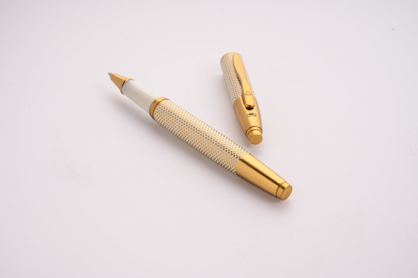 Effex Ivory Polka Dot Roller Ball Pen