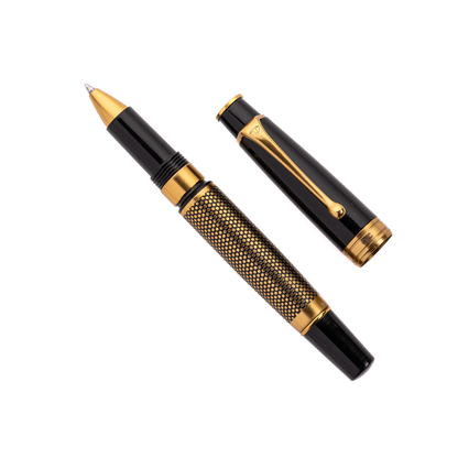 Royale Ebony Polka Dot Roller Ball Pen