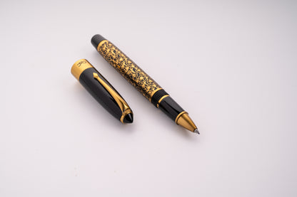 Epic Ebony Blossom Roller Ball Pen