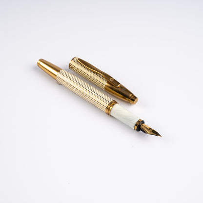 Effex Ivory Polka Dot Fountain Pen