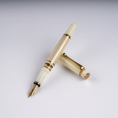 Royale Ivory Polka Dot Fountain Pen