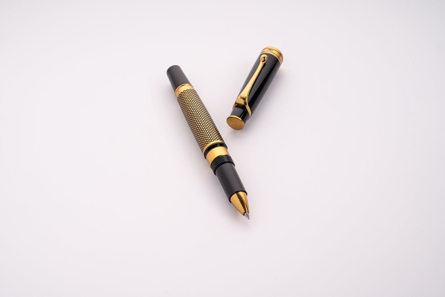 Royale Ebony Polka Dot Roller Ball Pen