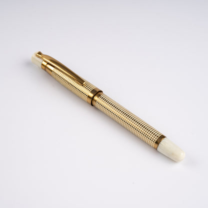 Tulip Ivory X Hatch Roller Ball Pen