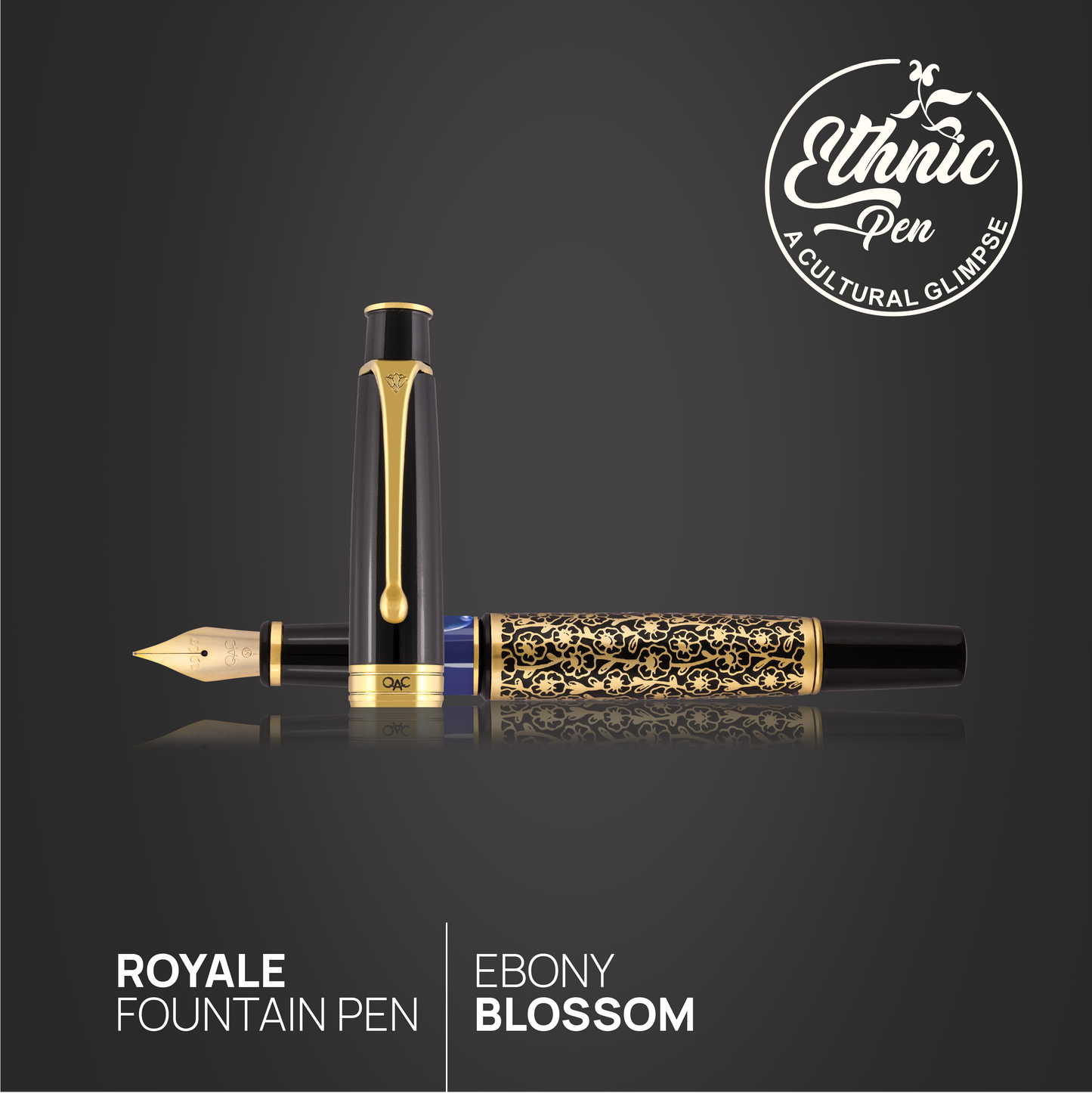 Royale Ebony Blossom Fountain Pen