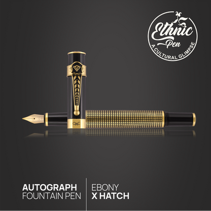 Autograph Ebony X Hatch Fountain Pen