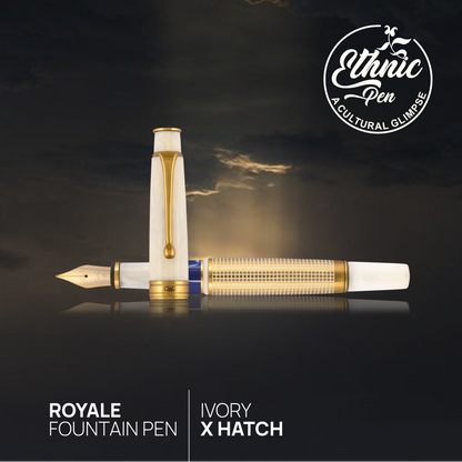Royale Ivory X Hatch Fountain Pen