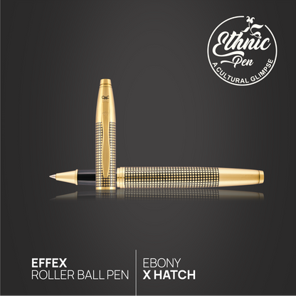 Effex Ebony X Hatch Roller Ball Pen
