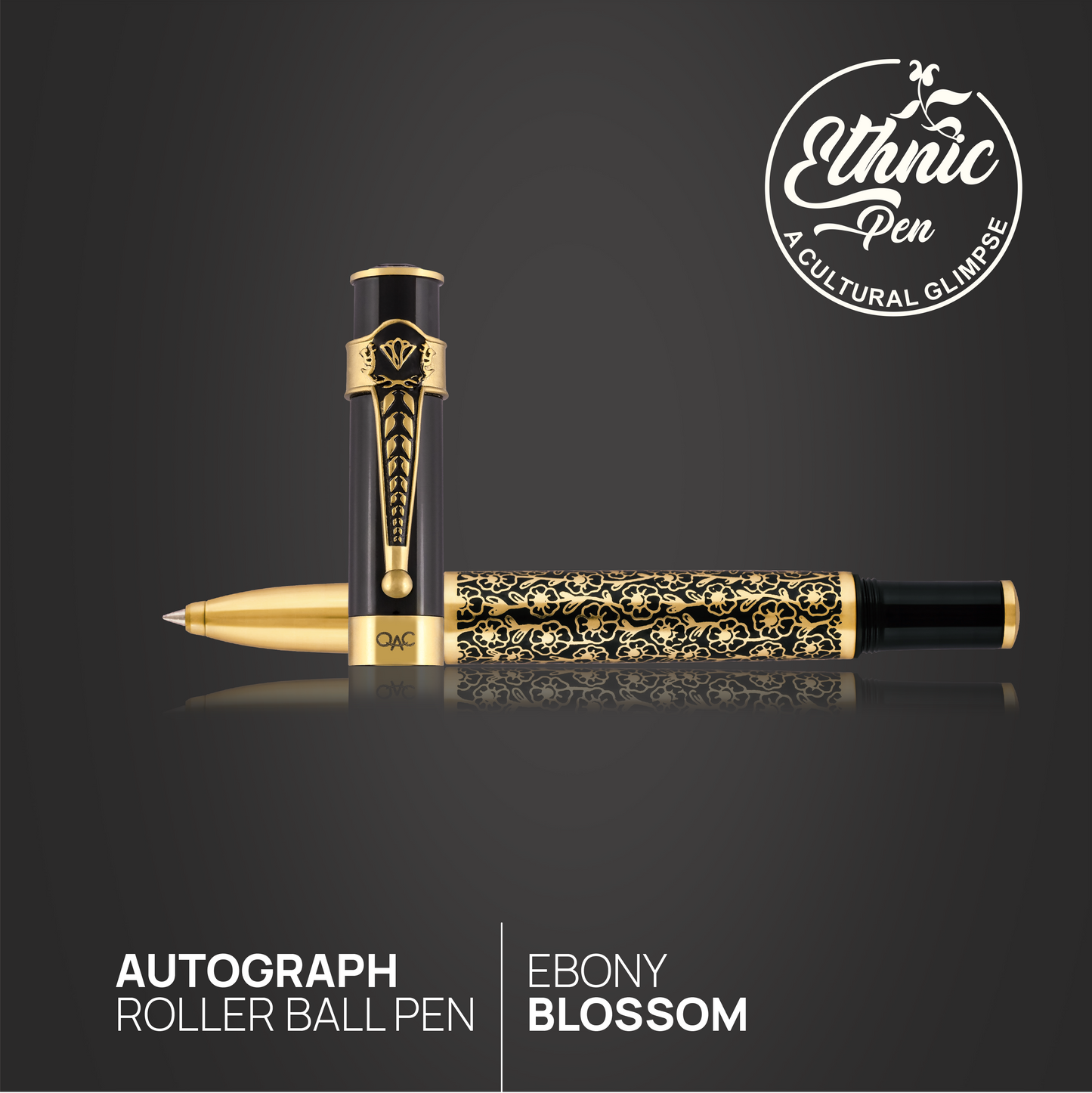 Autograph Ebony Blossom Roller Ball Pen