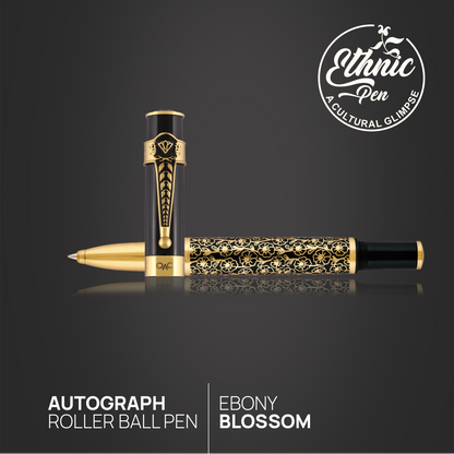 Autograph Ebony Blossom Roller Ball Pen