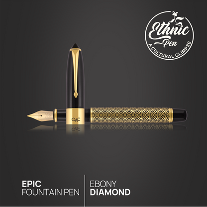 Epic Ebony Diamond Fountain Pen