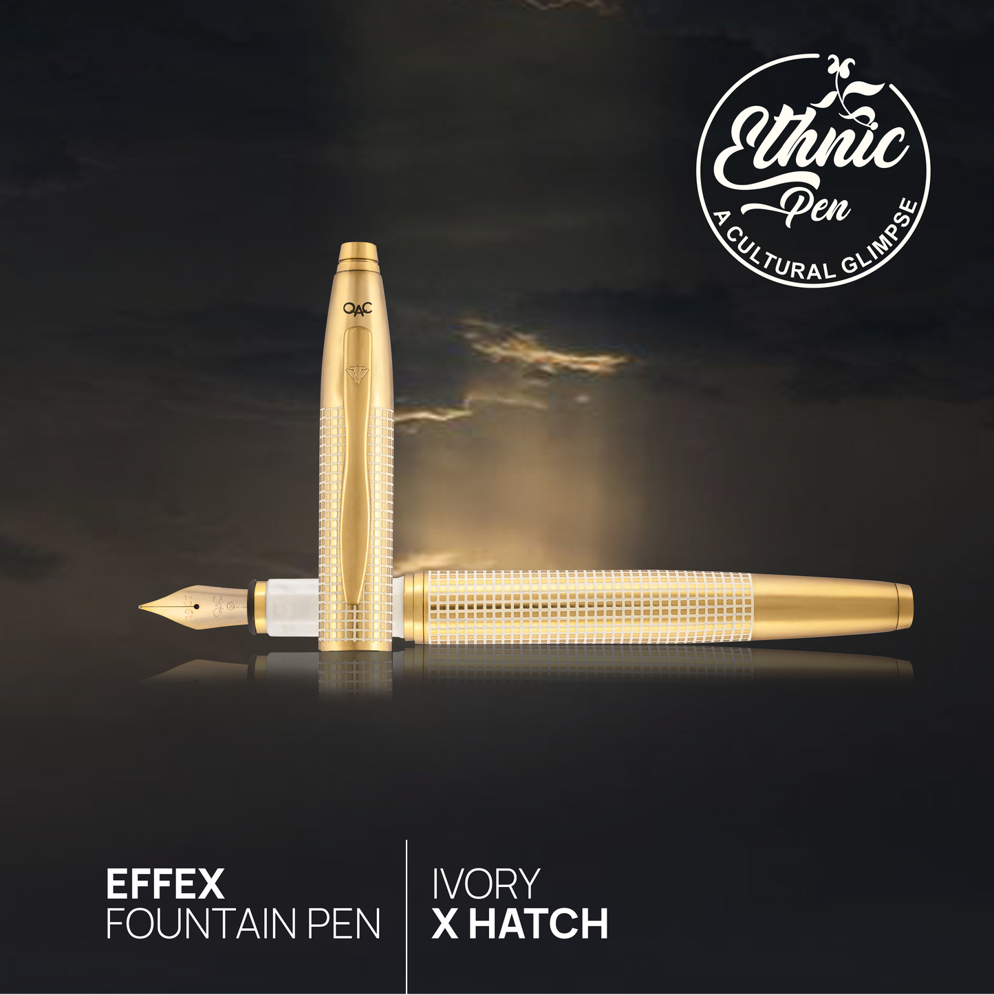 Effex Ivory X Hatch Fountain Pen