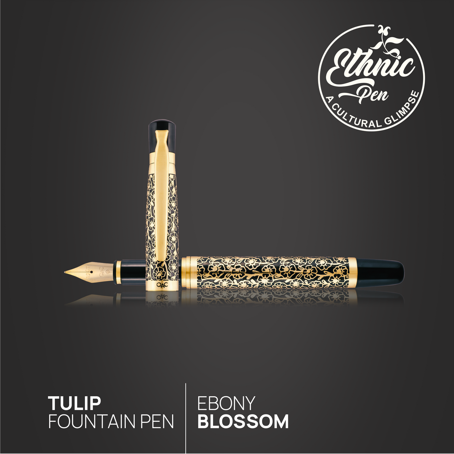 Tulip Ebony Blossom Fountain Pen