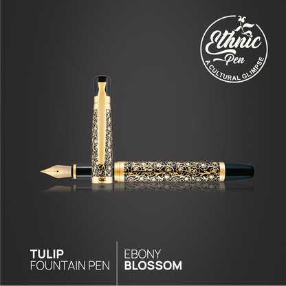 Tulip Ebony Blossom Fountain Pen