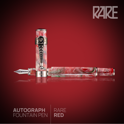Autograph Rare Fountain Pen Red