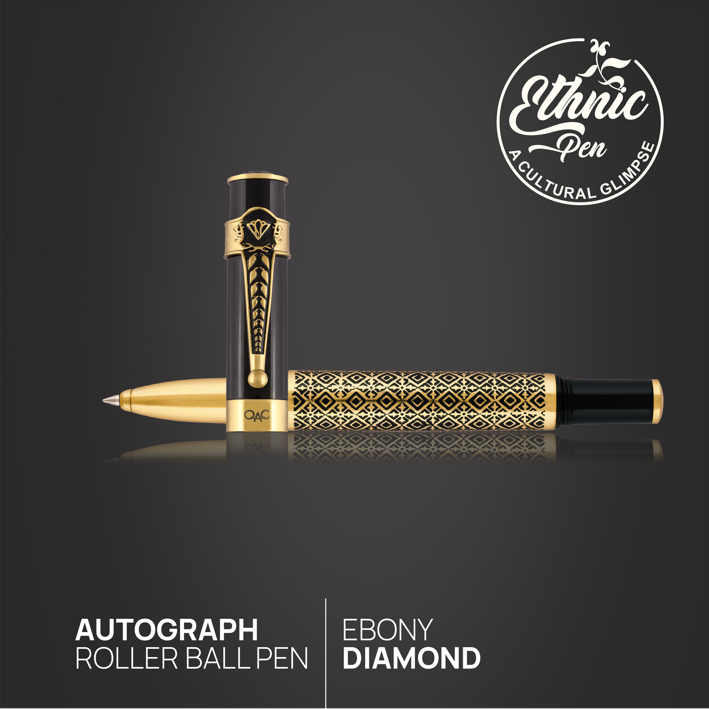 Autograph Ebony Diamond Roller Ball Pen